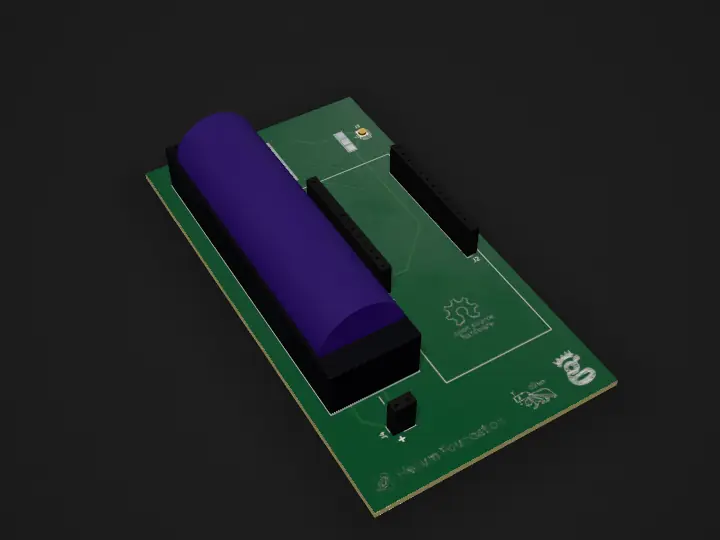 Helium Bridge, drawn in 3D by PCBKit