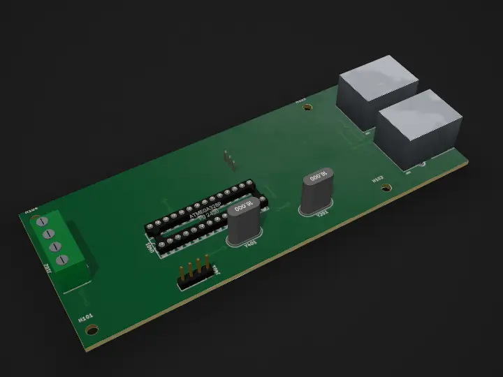 MSC19, drawn in 3D by PCBKit